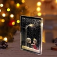 thumbnail image 2 of Noche Nevada Luz Nocturna Fluida Paisaje Nevado Pequeña Farola Paquete De Materiales Diy Hechos A Mano Para Novias Y Amigos, 2 of 8