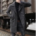 thumbnail image 4 of Mrzhqd Mens Hoodies Men'S New Winter Style Fashion Pure Hat And Wool Overcoat Comfortable Warm Coat, 4 of 9