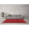 thumbnail image 3 of Ahgly Company Indoor Square Abstract Orange Modern Area Rugs, 5' Square, 3 of 4