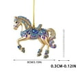 thumbnail image 2 of DAMAI Horse Christmas Ornament 2025, Horse Ornaments for Christmas Tree, Acrylic Western & Equestrian Theme Acrylic Horse Decorations,Vintage Farm Animal Hanging Ornaments for Xmas Tree,Home Decor, 2 of 5