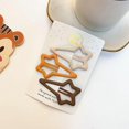 thumbnail image 2 of 3 Pcs/set Children Frosted Simplicity Hairpins For Girls Star Oval Triangle Square Hair Clips For Kids Snap Hair Clips Hairpins, 2 of 5