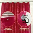 thumbnail image 3 of Shower Curtain Liner 3D Semi Transparent Heavy 8G Thick PEVA Waterproof Plastic Metal Grommets and Weighted Magnets 70 x 72 inches with Hooks Water Cube Burgundy, 3 of 8