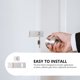 thumbnail image 4 of 2 Conjuntos de acero inoxidable Seguridad Anti-Robo Door Puerta Lock HASP Pestillo de seguridad, 4 of 6