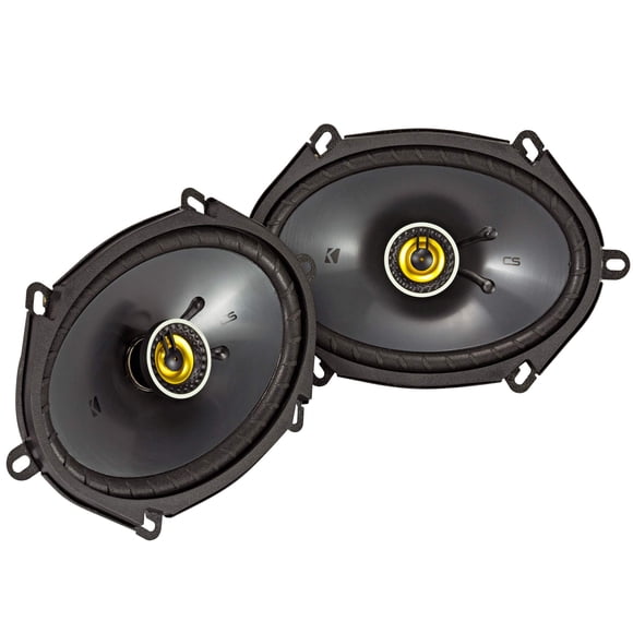 KICKER CS Series CSC68 Altavoz con sistema de audio para automóvil de 6 x 8 pulgadas, negro (paquete de 2)