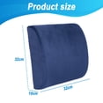 thumbnail image 2 of Almohada de apoyo lumbar para respaldo de silla de oficina - Mejora la postura mientras estás sentado - Cojín de espuma viscoelástica Vhermosa, 2 of 6