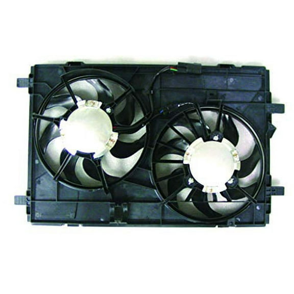 Dual Radiator and Condenser Fan Assembly - Pacific Best Inc. Fit/For FO3115177 07-14 Ford Edge Lincoln MKX 3.5/3.7L Without Tow Package