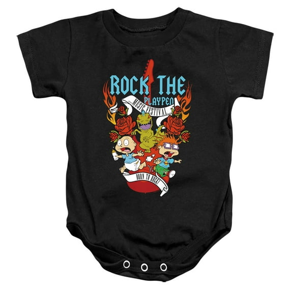 Rugrats Rock The Playpen Music Festival Unisex Infant Snap Suit for Baby