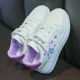 thumbnail image 3 of 2022 primavera y otoño nuevos zapatos deportivos informales blancos para niños zapatos para correr de fondo plano para estudiantes y mujeres zapatos de tablero para 3-12 años, 3 of 5