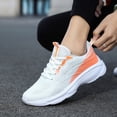 thumbnail image 4 of WOD, Women's Lightweight Running Shoes, Soft-soled Sneakers, Breathable, Wide Shoes, Orange, size 7.5, 4 of 6