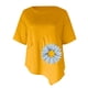thumbnail image 4 of Moda Mujer Verano Casual Manga Corta Cuello Redondo Estampado Blusa Camiseta Wmkox8yi bvn1268, 4 of 4