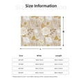 thumbnail image 4 of YFYANG Lightweight Warm Flannel Blanket, Vintage Floral Graffiti Throw Blanket for Bed, Sofa, Travel, Camping, 40"x30", 4 of 7