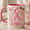 Black, variant on Pink Ribbon Mug Breast Cancer Awareness Custom Mug Gift of Hope and Strength