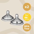 thumbnail image 4 of Tommee Tippee Closer to Nature Tétines de Biberon pour Bébé à Débit Moyen, 4 of 7
