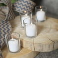 thumbnail image 6 of Richland Votive Candles White Fresh Laundry Scented & Eastland Clear Votive Holders Set of 12, 6 of 6