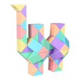 thumbnail image 1 of Magic Ruler Puzzle Maze Toy Hand Game Case Box Fun Brain Game Challenge Toys Antistress Twist Snake Folding Toy (36), 1 of 1