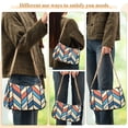 thumbnail image 4 of FORMRS Womens Shoulder Bag with Chain Strap Clutch Purse Cute Tote Handbag, Blue Geometric, 4 of 7