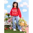 thumbnail image 4 of Wonder Nation Hello Kitty Girls Graphic Bubble Hem Top with Long Sleeves, Sizes 4-16, 4 of 8