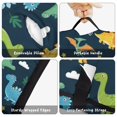 thumbnail image 6 of Dinosaur Pattern with Text Elements Teens Toddler Nap Mat with Pillow, Sleeping Mat Bag for Preschool Daycare 59"x22", 6 of 6
