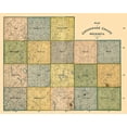 thumbnail image 2 of Peterson 14x12 Black Ornate Wood Framed with Double Matting Museum Art Print Titled - Cottonwood County Minnesota - Peterson 1898, 2 of 4