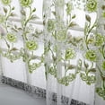 thumbnail image 6 of FAMTKT Peony Sheer Curtain Tulle Window Voile Drape Valance 1 Panel Fabric Living Room Curtains, 6 of 8