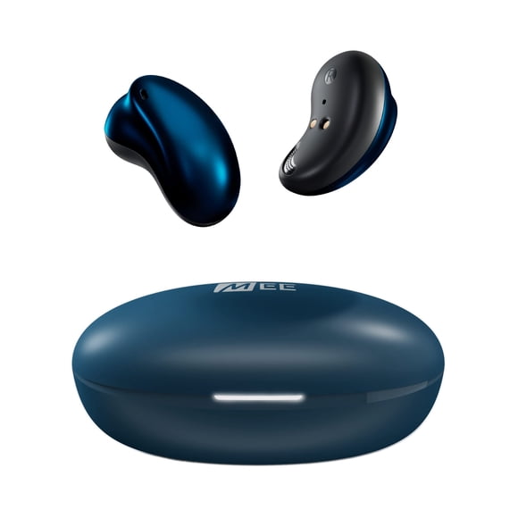 MEE audio Pebbles True Wireless Earbuds - Auriculares intrauditivos Bluetooth 5.3 de bajo perfil, ligeros con micrófono y reducción de ruido de llamadas para gimnasio/entrenamiento/deportes y juegos,