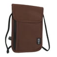 thumbnail image 1 of Unique Bargains Neck Wallet Travel Pouch, RFID Blocking Travel Document Organizer, Brown, 1 of 5