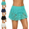 thumbnail image 3 of High Elasticity Swimming Skirt Lace Stitching A-line Lightweight Women Swimwear Skirt for Beach, 3 of 7