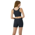 thumbnail image 3 of Hanes Women's Originals Supersoft Crop Top & Boxer Shorts Set, Comfywear Loungewear Set, 3 of 5