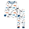 thumbnail image 3 of LIIPEE Boys Cartoon Graphic Pajamas Long Sleeve Tees And Pants Pajama Sets Kids Fall Casual Sleepwear 3-14 Years, 3 of 3