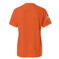 thumbnail image 6 of Only Moment Womens Festival Shirts Crew Neck Short Sleeve Vintage American Flag Short Sleeve Patriotic Independence Day Tops Orange,XL, 6 of 6