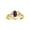 Amethyst, variant on Rings for Women 14K Gold Plated Silver Ring Classic Style Birthstone Ring 6X4MM Gemstone & Diamonds September Sapphire Jewelry for Women Size 5