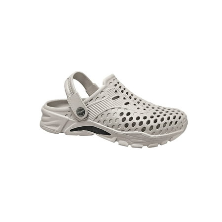 

Eloshman Men s Non Slip Round Toe Shoes Gardens Comfortable Sweat-wicking Flat Heels Slippers