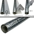 thumbnail image 3 of 0.39" Diameter Electriduct Aluminum Heat Reflective Fiberglass Side Entry Self-Closing Sleeving - 39" Length - 1 Piece, 3 of 3