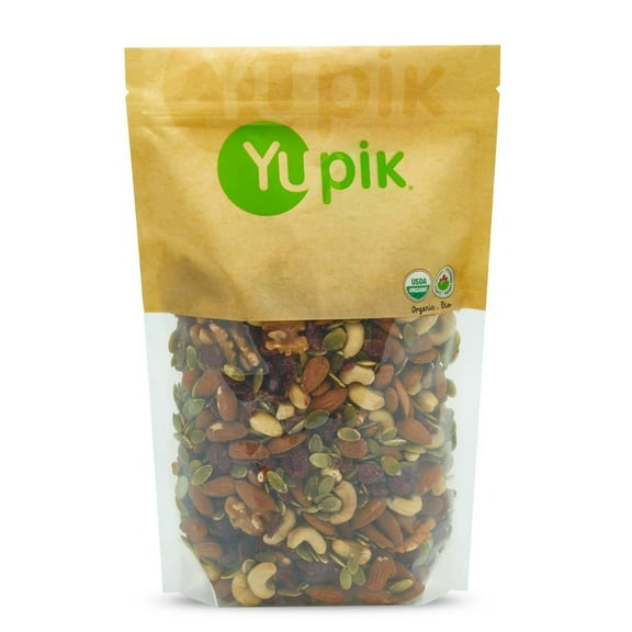 Yupik Organic Protein Boost YPF5 Trail Mix, 2.2 Lb, A Mix Of Cashews, Almonds, Pumpkin Seeds, Walnut, Cranberries, Pack of 1