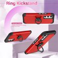 thumbnail image 5 of ELEHOLD for Samsung Galaxy A15 Ring Case,Rugged Protective Case with Ring Holder Kickstand Support Magnetic Car Mount Holder Military Grade Shockproof Cover for Samsung A15,Red, 5 of 6