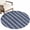 Deep Midnight Blue, variant on Round Area Rugs 4Ft, Cream Striped Non-Slip Washable Circle Rugs Carpet, Modern Rustic Minimalist Lines Texture Indoor Outdoor Rug Floor Mats Throw Runner for Bedroom Living Room Bathroom