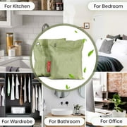 4 Pack Activated Bamboo Charcoal Bags Closet Odor Eliminator Absorber Air Purifier Freshener Moisture Absorber 200g per bag