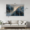 thumbnail image 2 of 8 Pack Art Acoustic Panels Sound Absorbing Abstract Fluid Marble Dark Teal Gold Veins Luxury Artistic Decorative Soundproof Wall Panels Self Adhesive for Nursery Game Room Bedroom 48"x32", 2 of 7
