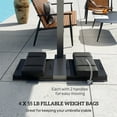 thumbnail image 4 of Outsunny 4PCS Umbrella Base Weight Bag, Umbrella Stand Weights, Black, 4 of 10