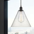 thumbnail image 2 of 616-1P-BK-GBC-124 Innovations Lighting Berkshire - 1 Light Cord Hung Mini Pendant In Modern Style-14 Inches Tall and 12 Inches Wide-Matte Black, 2 of 2