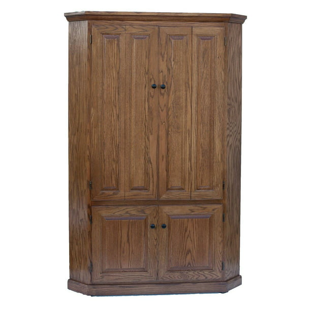 Eagle Furniture Classic Oak Corner, Corner Computer Cabinet With Doors