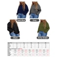 thumbnail image 2 of Camiseta de manga larga para mujer Sudadera con hombros caídos Tallas grandes Casual Tops CACAGOO Camiseta mujer, 2 of 7