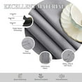 thumbnail image 4 of Homi Drapes Double Pinch Pleated Blackout Curtains Thermal Insulated Room Darkening Drapes for Bedroom/Livingroom Along with 2 Panels,Tiebacks,Hooks (Silver, 30"x84"), 4 of 5
