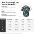 thumbnail image 5 of Yiaed snow board colorful Print Mens Casual Wrinkle Free Shirts Short Sleeve Button Down Summer Stretch Dress Shirt-XX-Large, 5 of 5
