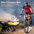 thumbnail image 3 of Bike Compass Warning Bells Clear Sound Riding Accessories, 3 of 8