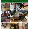 thumbnail image 5 of Juego de 4 elevadores de cama, elevadores de madera para muebles pesados, 5 of 5