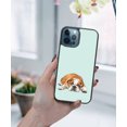 thumbnail image 5 of WIRESTER Shockproof Soft Rubber Cover Case for Apple iPhone 12 Pro Max 6.7" 2020, English Bulldog Dog Lying Down Looking Up On Aero Blue Background, 5 of 5