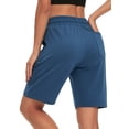 thumbnail image 3 of Rosvigor Womens Athletic Shorts High Waisted Running Workout Shorts for Women Loose Cotton Sweat Shorts with Pockets, 3 of 7