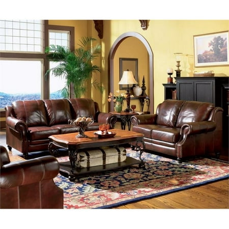 Coaster Princeton 2 Piece Leather Sofa Set