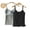 Black+Grey, variant on Women'S Tank Tops With Built-in Bra Comfortable and Breathable, Suitable for Both Outer and Inner Wear With thin Spaghetti Straps White L